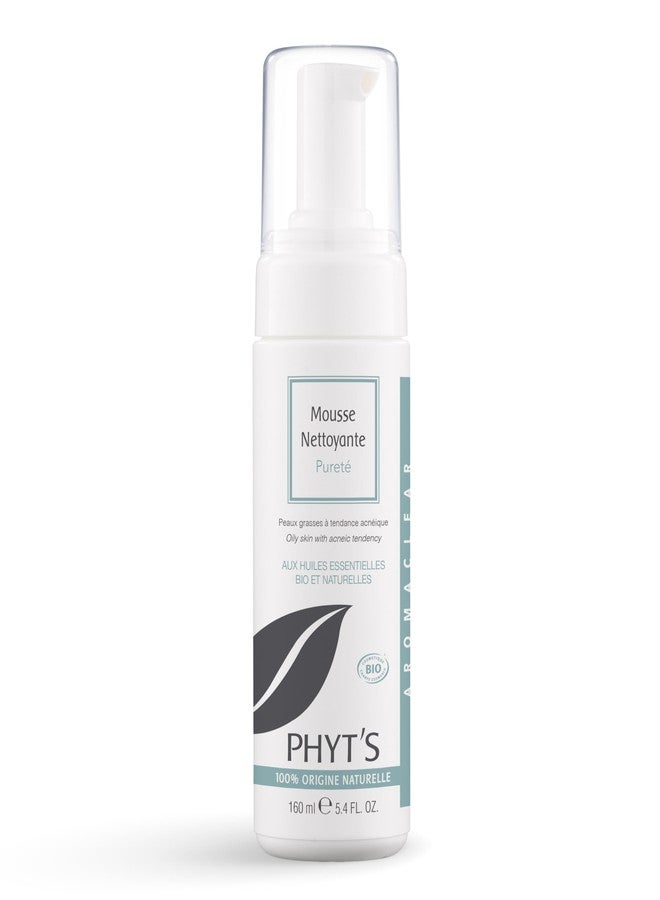 Phyt's Purity Cleansing Foam - Face Wash with Essential Oils - Soap-Free Face Cleanser with Astringent and Purifying Plant Extracts - 5.4 oz - Image 1